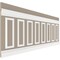 Ekena Millwork Wainscot Paneling Kit, Urethane, 94-1/2 in L, Factory Primed WPKUSQ051P036 - alternate 4
